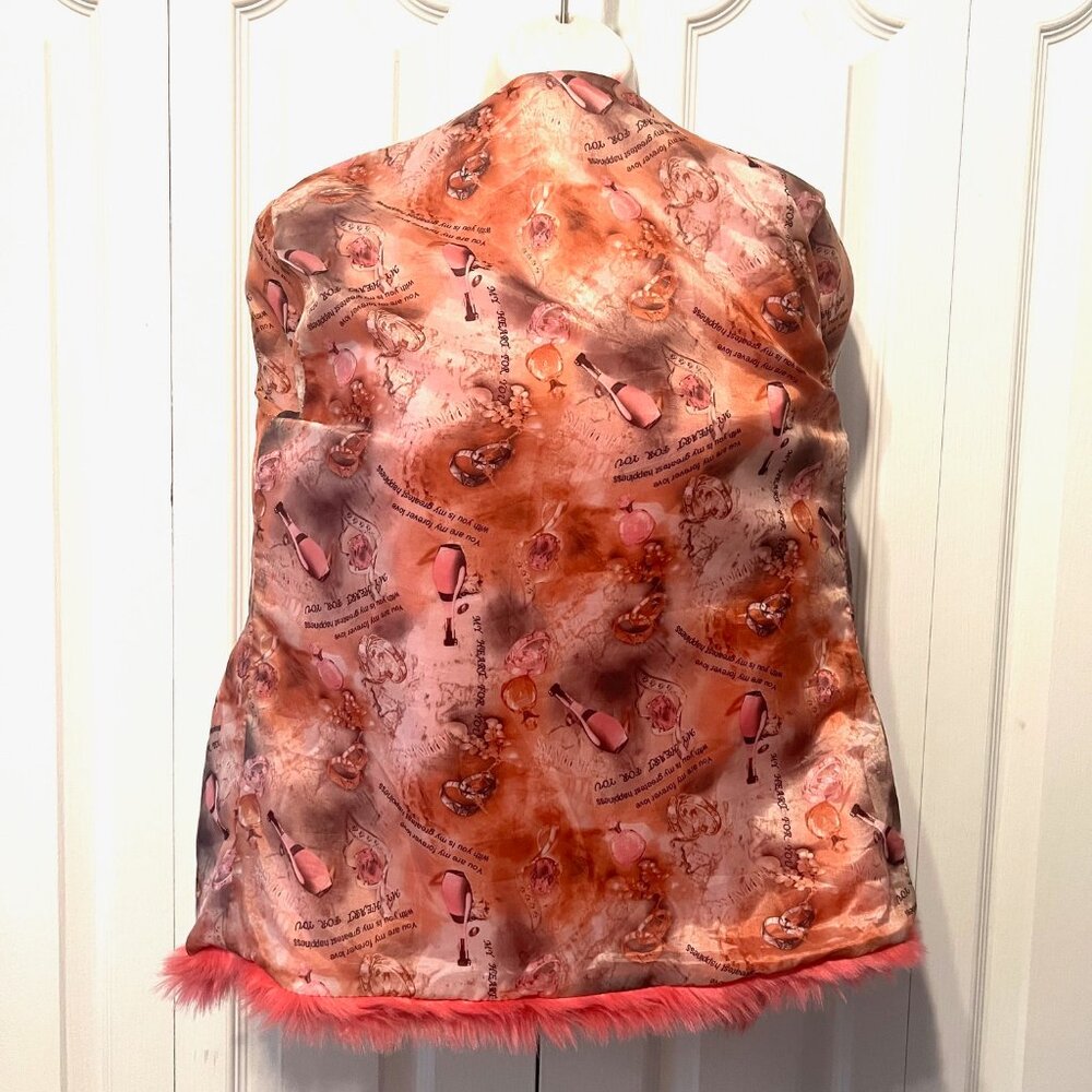 Fashion Fuzzy Pink Jacket-Hooks-X large Girls/X Small Women's-Pockets-Fun-Casual - Picture 11 of 15